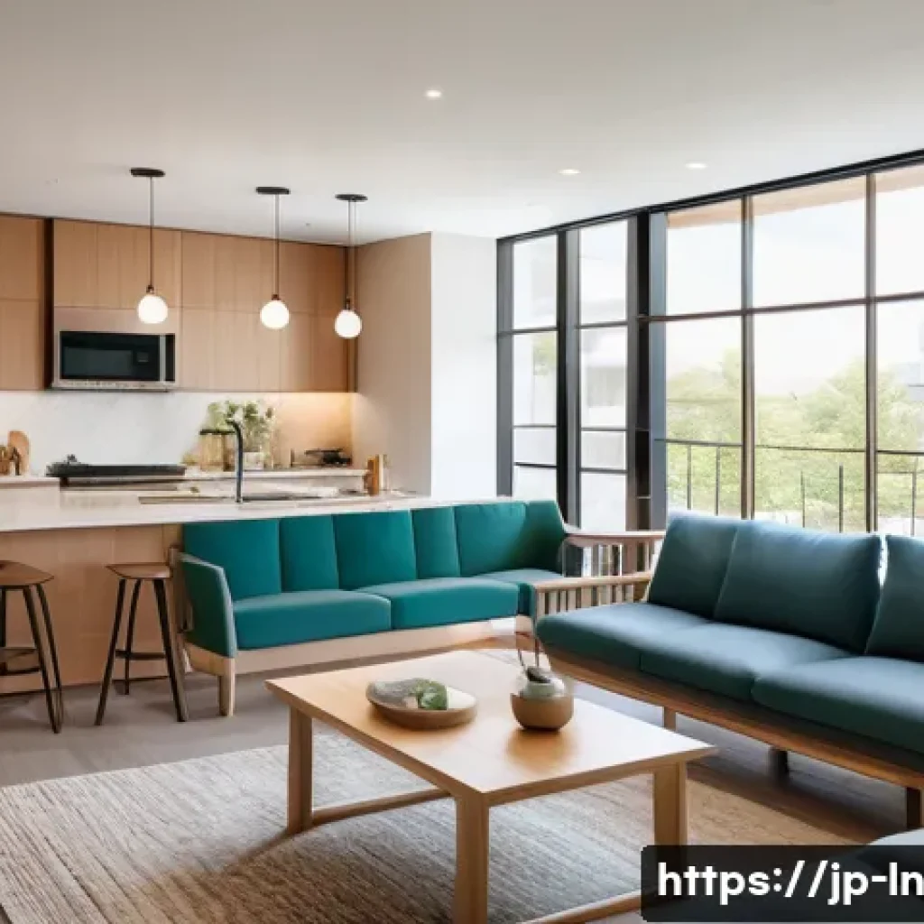 글로벌 다세대 주거 혁신 사례 분석 - A spacious, modern multi-generational shared living space designed to encourage natural interaction ...