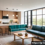 글로벌 다세대 주거 혁신 사례 분석 - A spacious, modern multi-generational shared living space designed to encourage natural interaction ...
